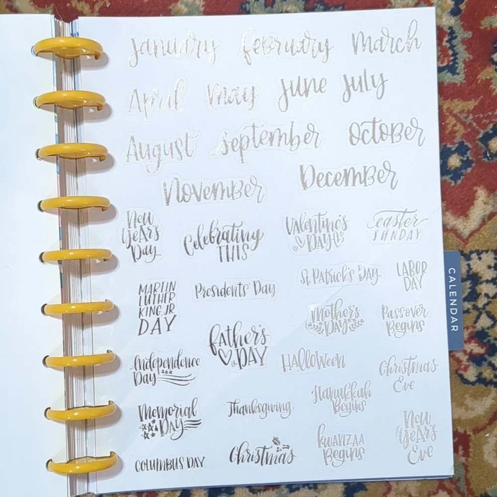 Happy Planner Wedding Planner Patterned Notebook with Dividers